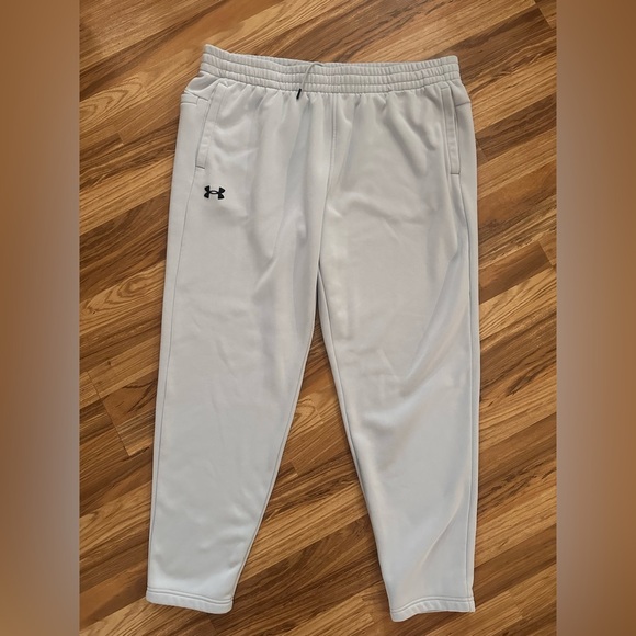 Under Armour Men’s Fleece Pants Loose Size 3XLT Color Silver - Picture 2 of 7
